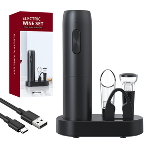 Ensemble d'accessoires pour le <span class=keywords><strong>vin</strong></span> de haute qualité Tire-bouchon électrique automatique professionnel Ouvre-<span class=keywords><strong>bouteille</strong></span> de <span class=keywords><strong>vin</strong></span> Coffret cadeau - Product Image 5