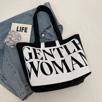 Sac de shopping en toile personnalisé avec logo imprimé, réutilisable, recyclé, tendance, pour femmes, sacs de shopping fourre-tout