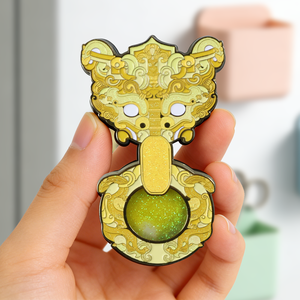 Magnete per Frigorifero con Bestia Guardiana Tradizionale Cinese, Artigianato in Metallo e Smalto <span class=keywords><strong>di</strong></span> Alta Qualità, Regalo Unico per Appassionati <span class=keywords><strong>di</strong></span> <span class=keywords><strong>Storia</strong></span> - Product Image 2