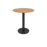 WEKIS Moderne Nordique De Luxe En Plein Air Base En Métal Loisirs Plateau Rond Faux Marbre Table Basse En Bois Restaurant Bar Café Table Pied