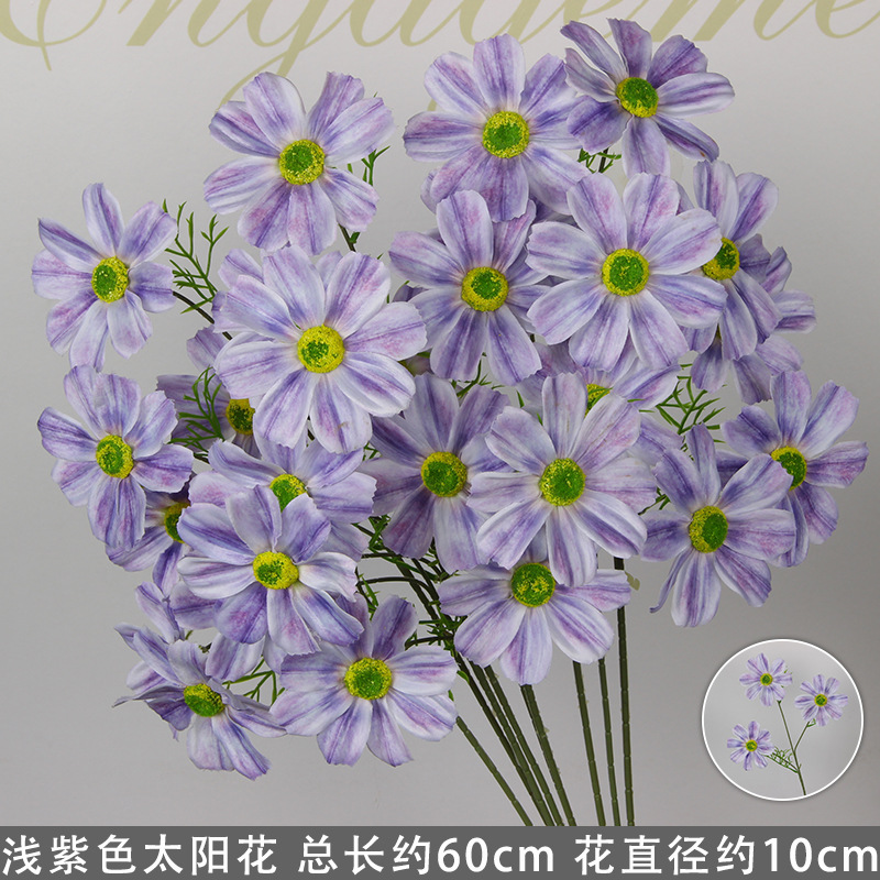 Branche de tournesol violet clair