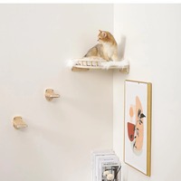 Vente de gros Lit mural pour chat Hamac mural pour chat Meubles muraux étagères et perchoirs avec marches d'escalade