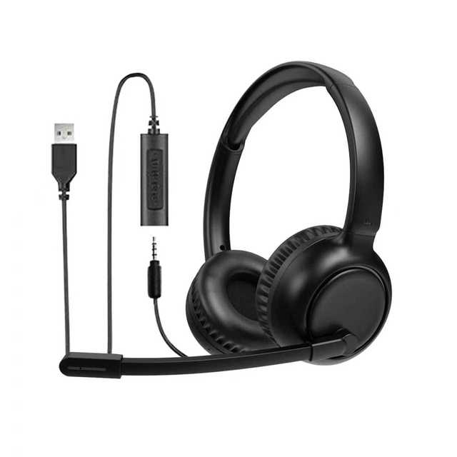 Hot Selling Qualcomm Binaural Over-ear Wireless USB Telephone Headset ENC Noise Reduction BT 5.5 IPX-3 Waterproof External