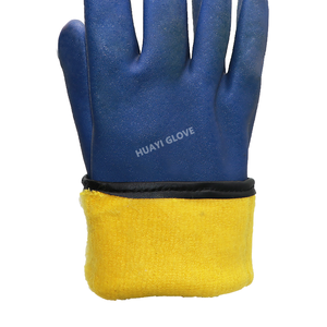 Guantes aislantes recubiertos de poliuretano impermeables con agarre texturizado Guantes DE TRABAJO resistentes a químicos de lana acrílica resistentes al frío - Product Image 5