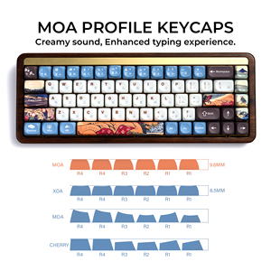 XVX 산 후지 테마 일본어 염료-서브 PBT 키캡 세트 132-키 호환 60%-100% 레이아웃 기계식 게임용 키보드 MX - Product Image 2
