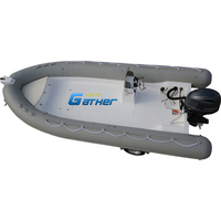 Offre Spéciale Ce 20FT RIB 600B Deep V Hypalon RIB gonflable rigide en fibre de verre coque bateau avec moteur hors-bord