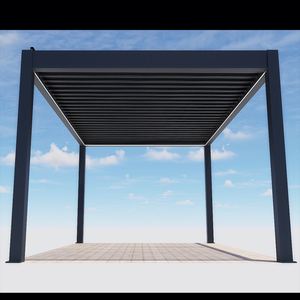 Toja Grille Lames Gazebo <span class=keywords><strong>Terrasse</strong></span> Maison Support Extérieur Motorisé Bio Climat Extérieur Pergola Ouvrable - Product Image 4