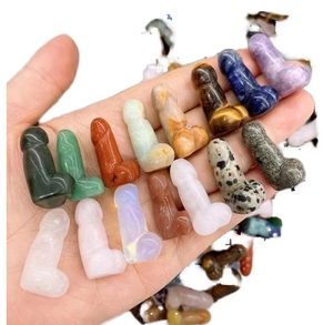 Feng Shui Estilo vintage 1,2 pulgadas Consoladores Colores surtidos Cristal de piedras preciosas - Product Image 2