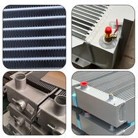 Radiateur en aluminium de circuit hydraulique de Caterpillar 312C, composant de noyau d'échangeur de chaleur de rendement élevé