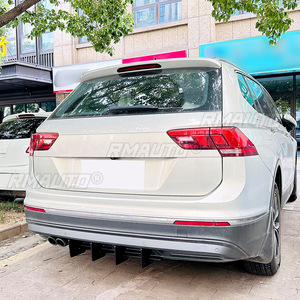 Bumper Guard Rear Bumper Diffuser Splitter Lip Protector Guard <b>Apron</b> for VW Tiguan MK2 2021-2023 Body Kit Car Accessories - Product Image 5