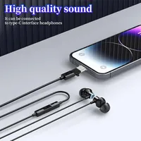 Pack de 1/2 adaptateurs USB Type C (femelle) vers iOS (mâle) compatibles avec iPhone 14 13, connecteur audio Plug & Play pour microphone et mini-récepteur