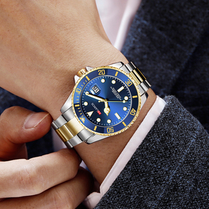Luxury Two Tone Diver <b>Automatic</b> Watch Sapphire Crystal 904L Stainless Steel Mechanical <b>Wristwatch</b> Ceramic Bezel Waterproof watch - Product Image 3
