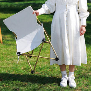 Chaise pliante portable d'extérieur You Shan Ran en acier au carbone, tabouret blanc pour la pêche, le <span class=keywords><strong>camping</strong></span>, le train, la maison - Product Image 1