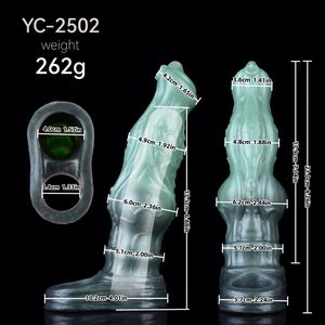 Funda para Pene YC-2502 Monster, Funda para Pene con Anillo, Extensor de Pene de Silicona Elástica Reutilizable, Mejora Masculina - Product Image 3