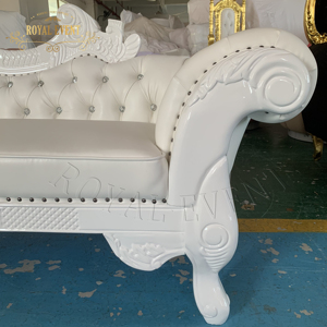 Vente <span class=keywords><strong>en</strong></span> gros de luxueuse <span class=keywords><strong>chaise</strong></span> <span class=keywords><strong>longue</strong></span> de banquet de mariage canapé <span class=keywords><strong>en</strong></span> cuir PU blanc <span class=keywords><strong>chaise</strong></span> King - Product Image 4
