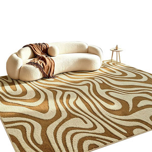 <span class=keywords><strong>Tappeto</strong></span> BEIMO in Peluche Lavabile 120x160cm, Morbido <span class=keywords><strong>Tappeto</strong></span> Antiscivolo per Soggiorno, Camera da Letto, <span class=keywords><strong>Cucina</strong></span>, Elegante Design Geometrico <span class=keywords><strong>Beige</strong></span> - Product Image 4