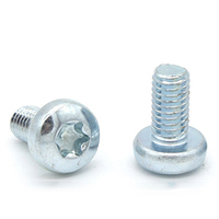Vis à tête Torx sur mesure de fabrication chinoise, M3-M8, en acier/laiton/nylon zingué, à filetage grossier, vis bouton Torx