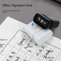 Timbre Flash à Signature Manuscrite, Nom Personnalisé, Pratique, Gravure Numérique, Impression Photosensible, Plastique, Utilisation au Bureau, Sceau