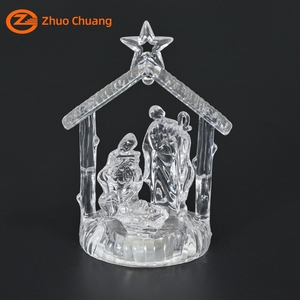 New Design Style Music <b>Box</b> Holy Family Religious Statues Led Nativity Set <b>Christmas</b> Jesus Birth Ornament B-007 Jesus Birth Ornam - Product Image 5