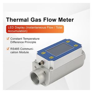 酸素水素アルゴンヘリウムプロパン用高感度デジタルディスプレイマイクロ熱ガス質量流量計 - Product Image 4