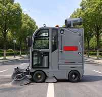 Balayeuse industrielle électrique commerciale autoportée avec moteur de traction 3000W pour entrepôt, usine, parking