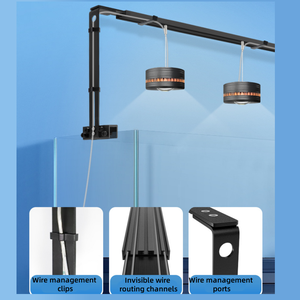 Adjustable Aquarium Light <strong>Stand</strong> - Extendable Aluminum Alloy Hanging Mount <strong>for</strong> Coral/Saltwater <strong>Tanks</strong>, <strong>Fish</strong> <strong>Tank</strong> DIY Canopy - Product Image 2