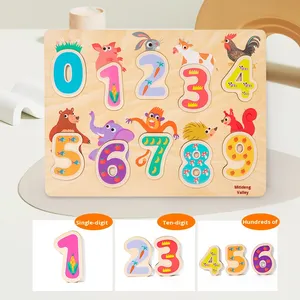 Éducation précoce des enfants Montessori Jouet en bois Alphabet Nombre Fruit Forme Cognitive <span class=keywords><strong>Puzzle</strong></span> Board Natural Scratch <span class=keywords><strong>Puzzle</strong></span> - Product Image 4