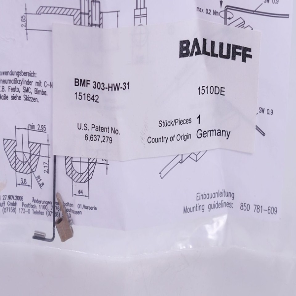 Plc Bmf 303-hw-31 Bam00l1 Mounting Bracket for Magnetic Sensors for Warranty Product