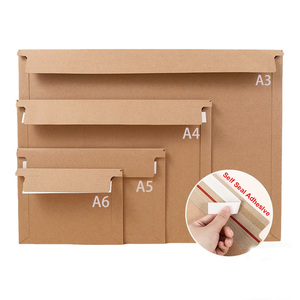 Tài liệu ảnh bưu phẩm A3 A4 A5 A6 Kraft phong bì màu nâu với vỏ và con dấu tự đóng dấu - Product Image 1