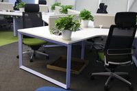 Estación DE TRABAJO modular moderna de 4-6 plazas, escritorio, muebles de oficina, gerente de personal, Mesa Administrativa, Material metálico duradero