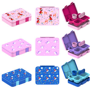 Lonchera de Silicona y Tritán de una Sola Capa para Niños, Apta para Microondas y a Prueba de Fugas, Contenedor Portátil al por Mayor para Niños - Product Image 6