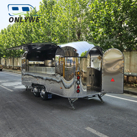 Camion de restauration mobile ONLYWE entièrement équipé : café, crème glacée, hot-dogs, pizzas, restauration rapide, cuisine complète