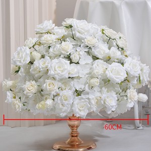 <b>Artificial</b> New Hydrangea Rose Ball Exhibition Window Floral <b>Bouquet</b> Arrangement Wedding Table Stage Decoration Simulated Flower - Product Image 6