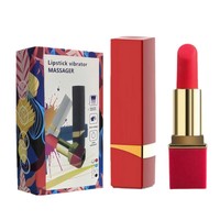 Vibrateur en forme de rouge à lèvres pour femmes, stimulateur clitoridien, 10 vitesses, rechargeable par USB, étanche, en silicone, jouets sexuels pour adultes