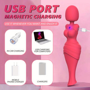 Nuevo juguete sexual <span class=keywords><strong>para</strong></span> adultos <span class=keywords><strong>para</strong></span> mujeres AV vibrador pezón masajeador de succión del clítoris con fuente de alimentación USB G-Spot Gadget - Product Image 2