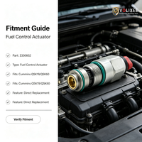 Vanne solénoïde électronique d'actionneur de carburant 3330602 compatible avec les moteurs diesel Cummins QSK19 QSK60 QSK45 QSK23