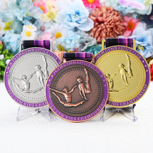 Personalizzare oro argento bronzo coniglio disegno animale Logo ginnastica per bambini ginnastica <span class=keywords><strong>nome</strong></span> medaglia <span class=keywords><strong>con</strong></span> stampa UV - Product Image 3