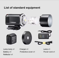 Flash Profesional Godox Ad600bm II de 600 Vatios con Batería de Litio Incluida, Nuevo Producto para Uso en Exteriores con Cámaras