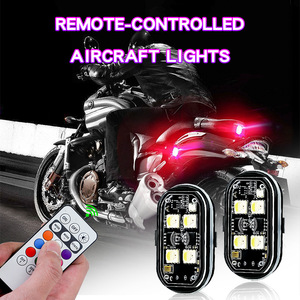 JHS Nouvelle Arrivée Sans Fil Avion Lumières Télécommande Lumières Décoratives <span class=keywords><strong>Clignotant</strong></span> RGB Châssis Lumières <span class=keywords><strong>pour</strong></span> Voitures Motos - Product Image 4
