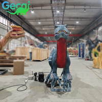 Grand modèle de dinosaure réaliste, modèle animatronique pour parc à thème sur le thème des dinosaures