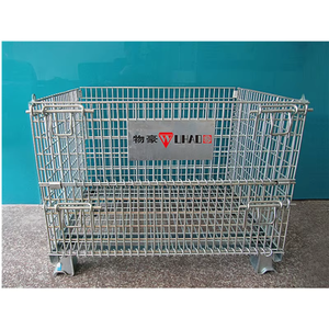 <span class=keywords><strong>Cage</strong></span> <span class=keywords><strong>de</strong></span> stockage en acier galvanisé <span class=keywords><strong>Cage</strong></span> <span class=keywords><strong>de</strong></span> stockage à panier métallique avec conteneur industriel en treillis Préformes PET pour usage en entrepôt - Product Image 4