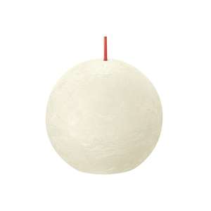 Bolsius Kugelkerze Rustiko Shine ø 8cm weiche Perle - Product Image 1