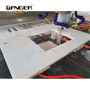 Ganger Cnc taş makineleri granit mermer levha tezgah lavabosu delik yönlendirici kesme parlatma makinesi - Product Image 5