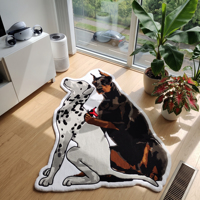 Tapis et moquette anime sur mesure de forme irrégulière, lavables, adaptés aux animaux domestiques, épais et tuftés, pour la maison et les pièces.