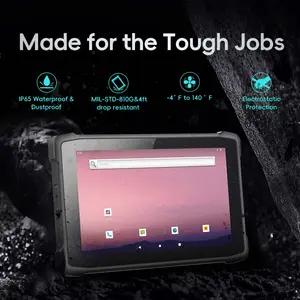 Drone T10A-2D Tablet 700 Nit sinar matahari GPS dapat dibaca Glonass kasar Drone uav Tablet Pc untuk kamera Sistem Monitor lapangan 8000mAh