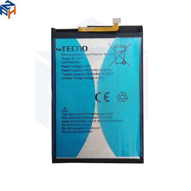 Battery for Tecno POP 4 Spark 5 / 6 Go / Pop 5 / Spark GO 2022 / 8P / 8C / Camon 15 BL-49FT 5000mAh Bateria