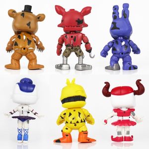 Nuevo Juguete Personalizado al por Mayor, Figuras de Acción de Five Nights at Freddy's, <span class=keywords><strong>6</strong></span> Piezas por Paquete, Modelo de Juguete FNAF - Product Image 1