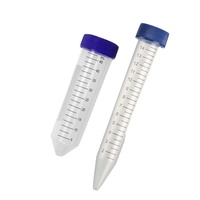 Tube à centrifuger en polypropylène transparent de laboratoire avec fond conique et bouchon à vis 15ml/50ml 15000xG Marque AARK