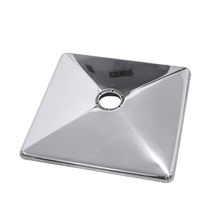 Hiện đại bảng điều chỉnh thợ làm tóc Cắt Tóc ghế phụ kiện Mater Ghế bơm thủy lực vuông cơ sở bốn/sáu lỗ <span class=keywords><strong>Chrome</strong></span> mạ vuông - Product Image 1