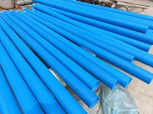 Nhà máy bán 110 125 160 200 mét ống nước PVC cho khoan cũng uPVC ống với khe hở